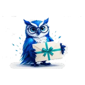 Een vogel met een envelop