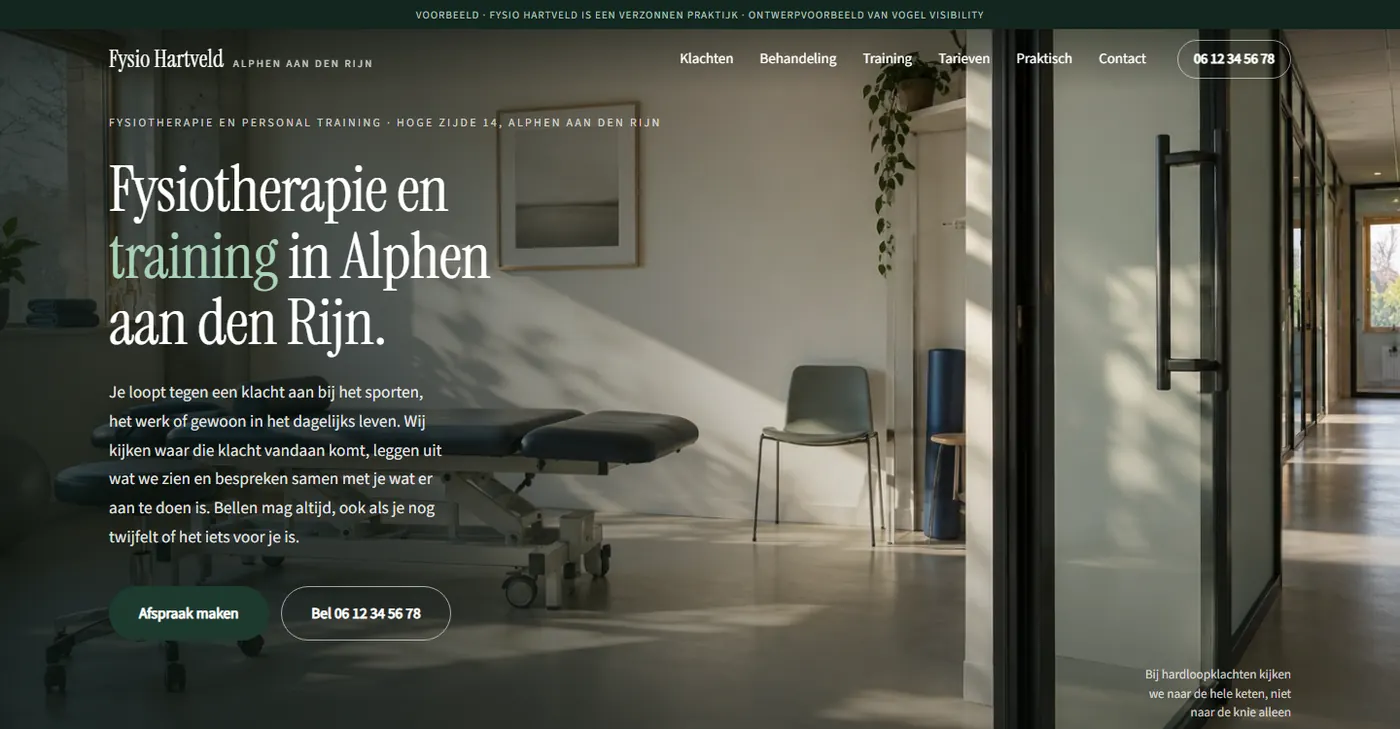 Voorbeeld van ontwerprichting B, rustig en ruim